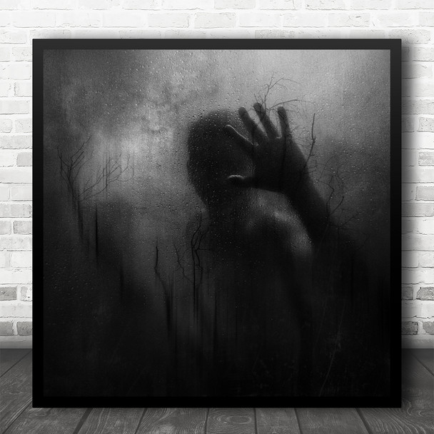 Dream Surreal Mystery Lost Mysterious Hand Prison Prisoner Square Wall Art Print