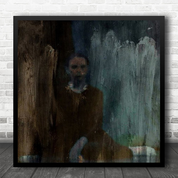 Sketch Illustration Woman Double Exposure Paint Wall Painting Square Wall Art Print