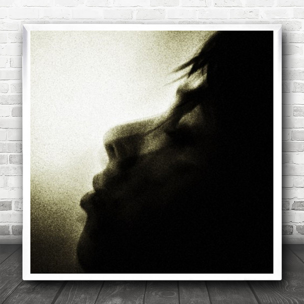 Sleep Boy Calm Grain Blur Face Norfolk Grainy Portrait Closed Square Wall Art Print