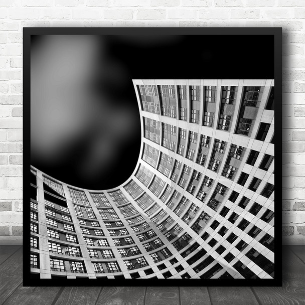 Architecture Abstract Offices Curve Building Square Wall Art Print