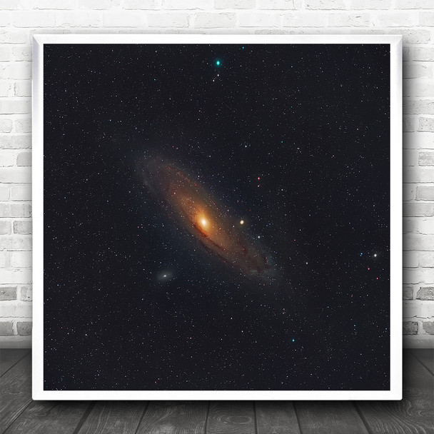 Galaxy Sky Astronomy Universe Cosmos Space Dark Square Wall Art Print