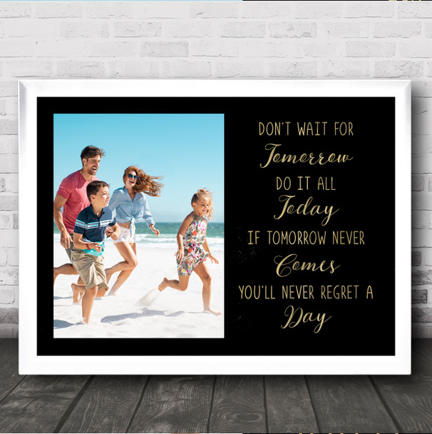 Positive Poem Photo Personalised Gift Art Print