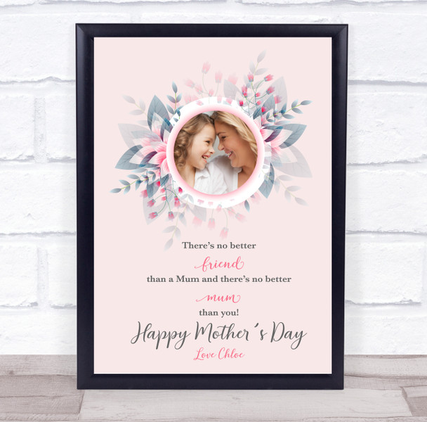 Flower Mother's Day Decorative Photo Personalised Gift Art Print