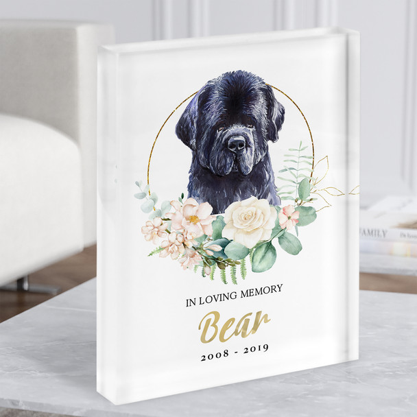 Dog Memorial In Loving Memory Style 15 Personalised Gift Acrylic Block