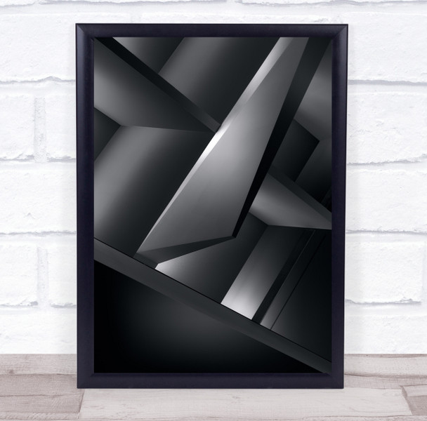 Modern Abstract Architecture Buildings Geometry Shapes Wall Art Print