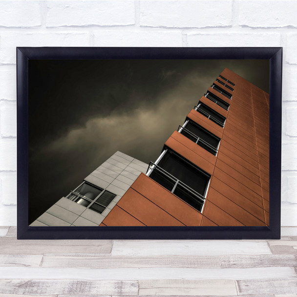 Architecture Wall Sky House Tower Windows Perspective Wall Art Print