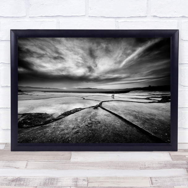 Alone In Hierapolis landscape Alone Dog Black White Wall Art Print