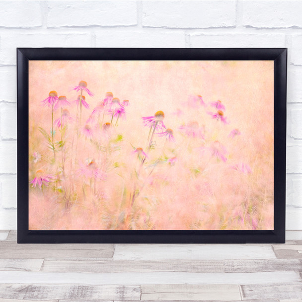 Flowers Summer Abstract Meadow Garden Bloom Blossom Wall Art Print