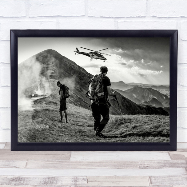 Rumansky Liptov Rescue Mountain Slovakia Helicopter Wall Art Print