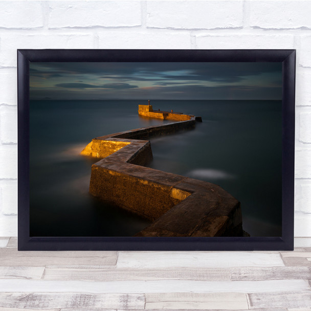 Scotland Pier Jetty Bridge Water Seascape Sea Ocean Wall Art Print