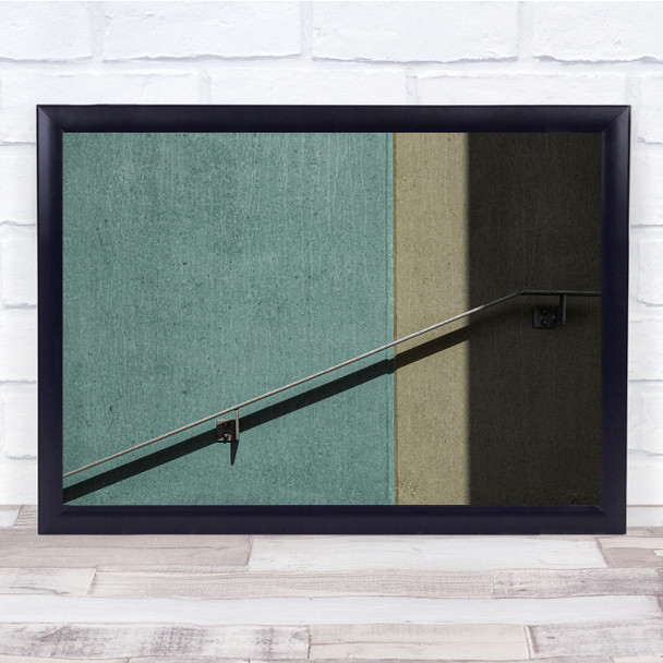 Architecture Abstract Minimal Railing Light Shadow Wall Art Print