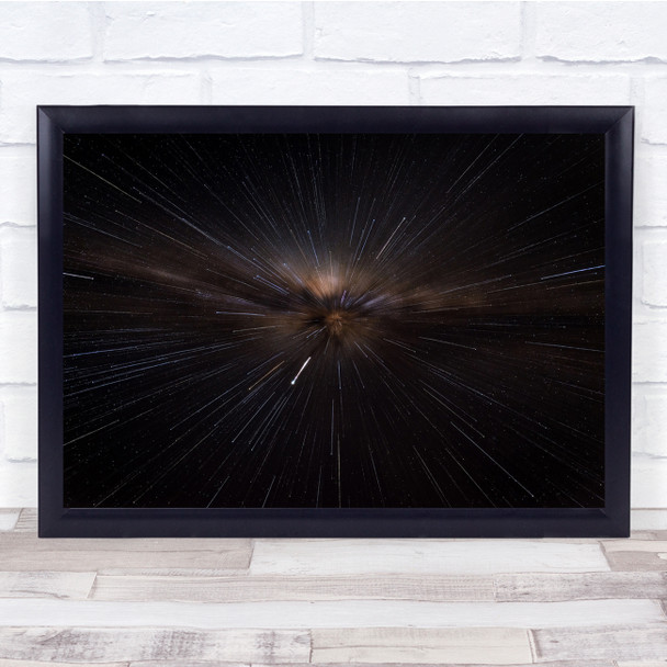 Night Chile Zooming Milkyway Straight To The Heart Wall Art Print