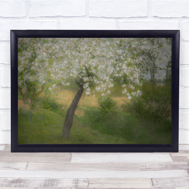 Tree Spring Multiple Exposure Flowers Garden Bloom Wall Art Print