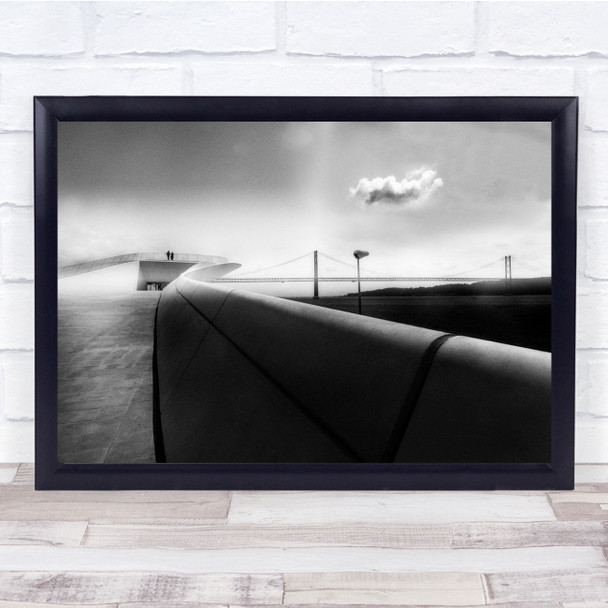 Bridge Mood Lamp Couple Lisbon Maat Street Cloud Wall Art Print