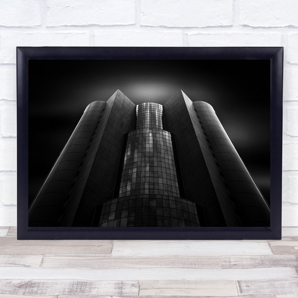 Kanazawa Building Skyscraper windows symmetrical Wall Art Print