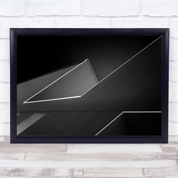 architecture Abstract Composition Black & White Wall Art Print