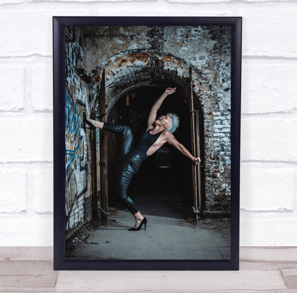 I Put A Spell On You woman pose stretch archway Wall Art Print