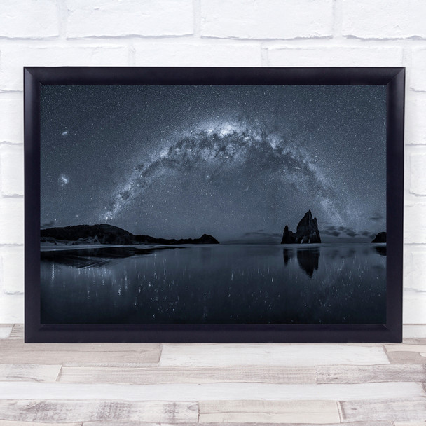 Milky Way Wharariki Beach New Zealand The Over Wall Art Print