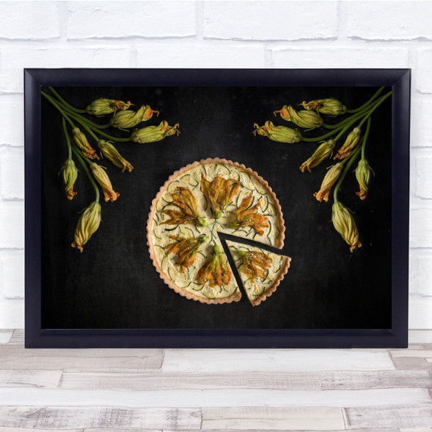 Squash Blossoms Cheesecake Pier Rustic Flowers Wall Art Print