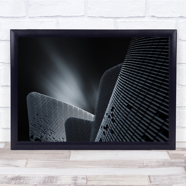Architecture Building Black White Perspective Wall Art Print