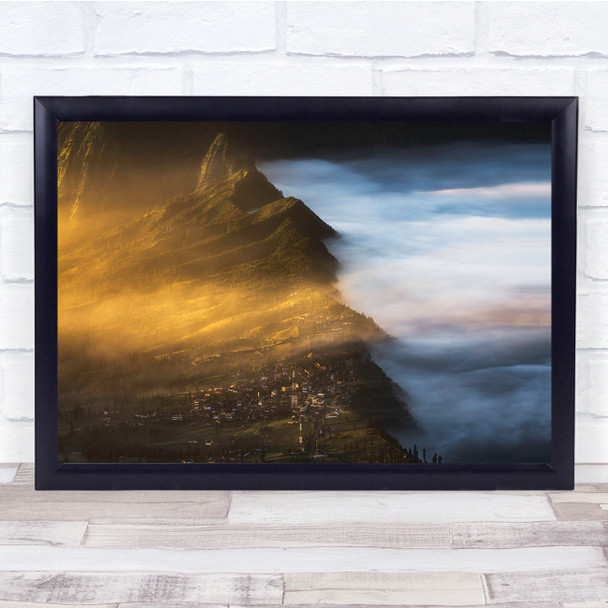 Landscape Mount Outdoor Sunrise Sea Of Clouds Wall Art Print