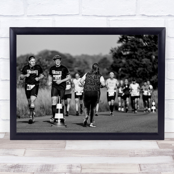 The Finishers Running marathon athletes sport Wall Art Print