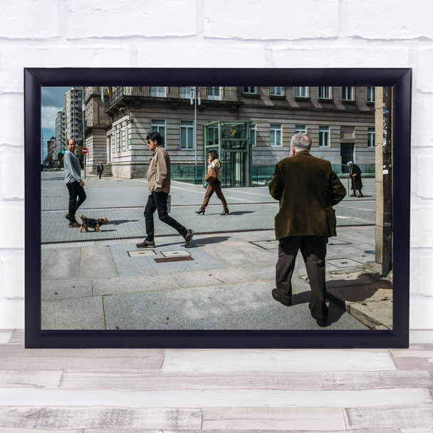 Rhythm Street Into The Groove people walking Wall Art Print