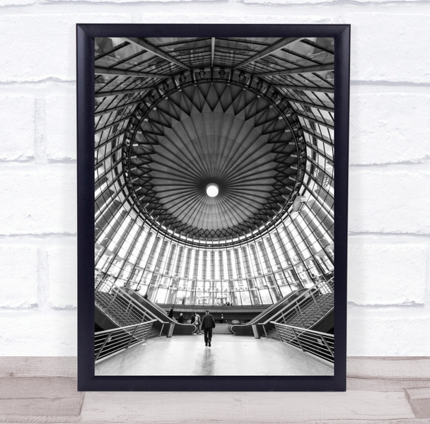 The Heart circular architecture stair person Wall Art Print