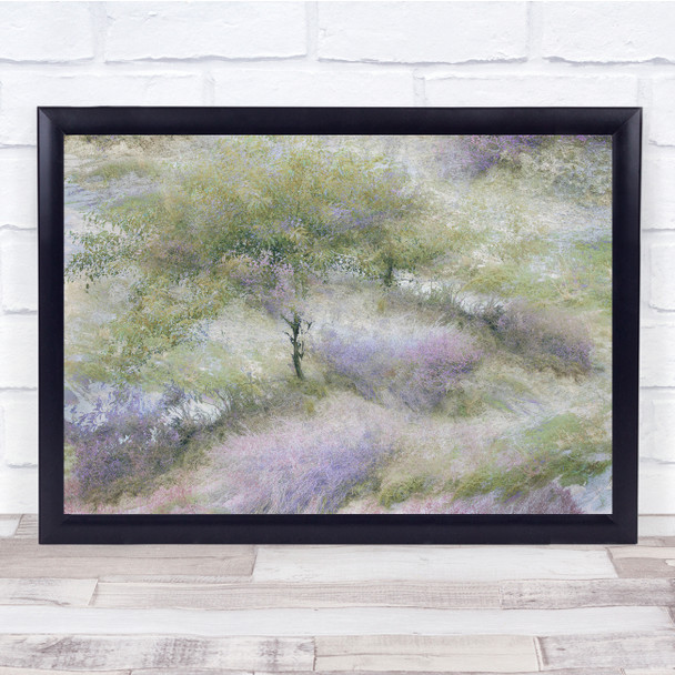 Flower Trees Painterly Graphic Oil Painting Wall Art Print