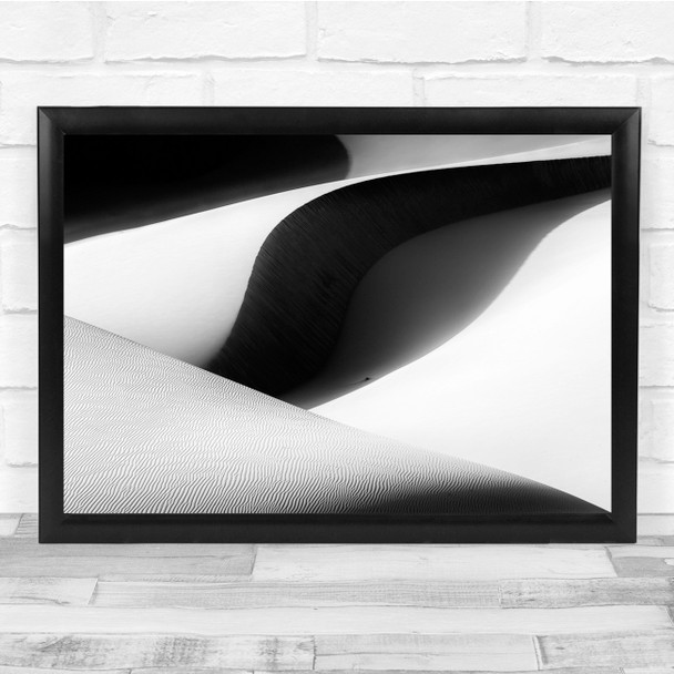 Landscape Desert Sand Graphic Geometry Dune Wall Art Print