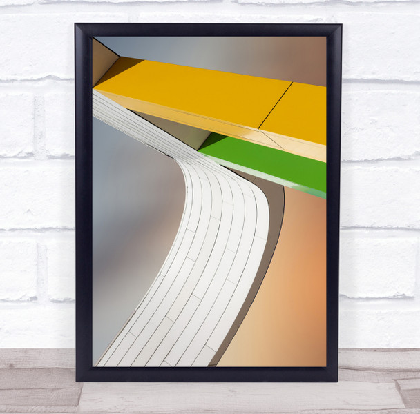 Architecture Abstract Straight And Crooked Wall Art Print