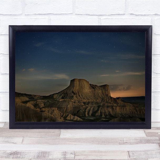 Lucroit Hitech Night Stars The Rayon hills Wall Art Print