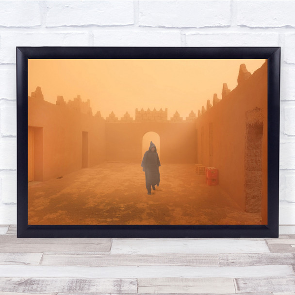 Dust Fog Mist Haze Sand Storm Robe - Copy Wall Art Print