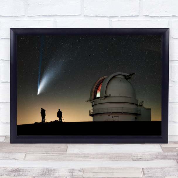 Observatory Comets Nightsky Sky Astronomy Wall Art Print