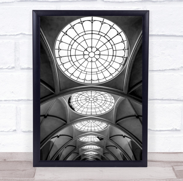Roof Domes arched building flower windows Wall Art Print