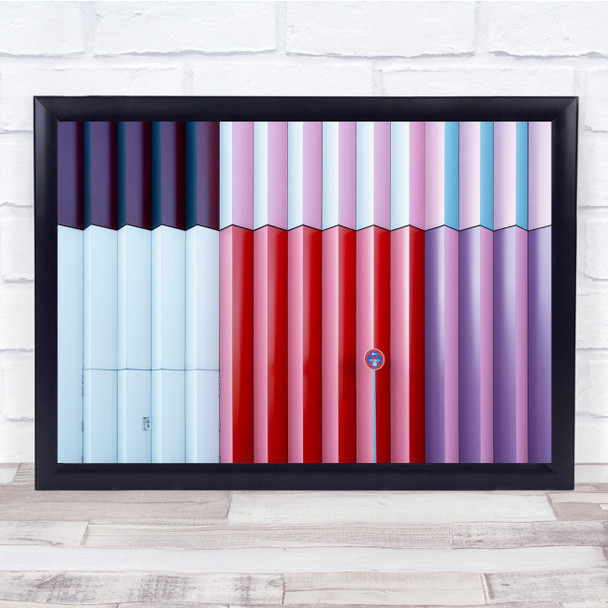 Abstract Architecture Pastel Colors Wall Wall Art Print