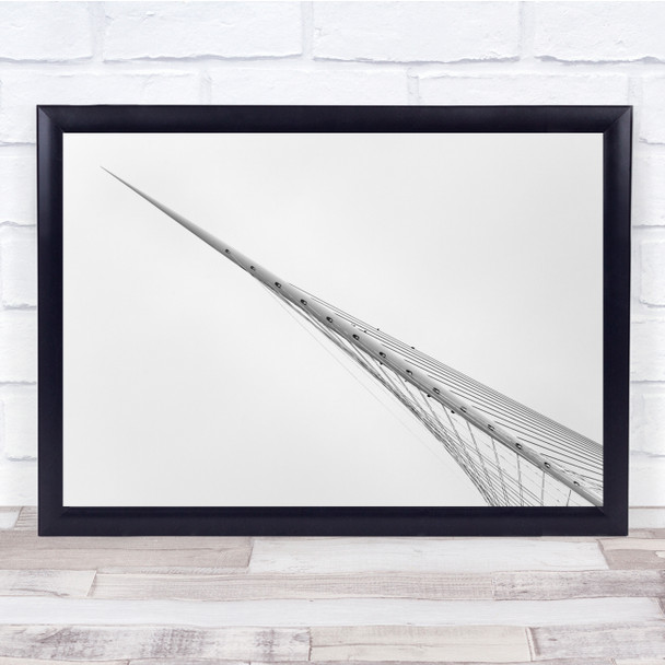 Architecture Bridge Netherlands High Key Wall Art Print