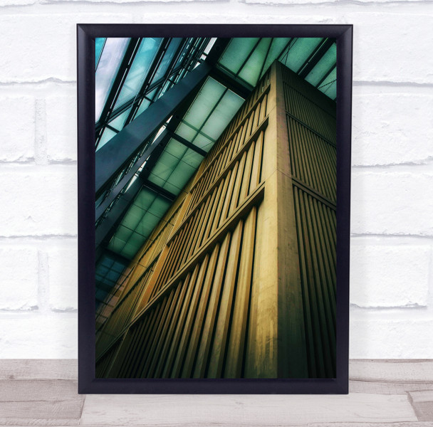 Different Material gold building up shot Wall Art Print