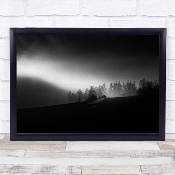 Just For A Moment Night sky Trees forest Wall Art Print