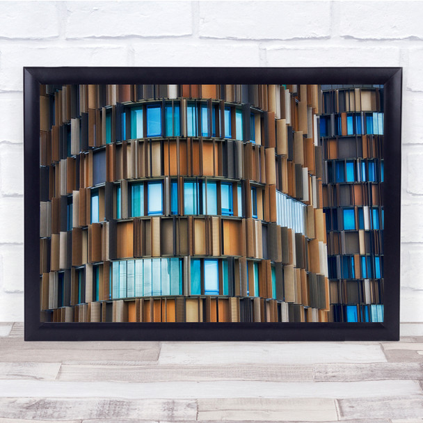 Windows Geometry Shapes Abstract Pattern Wall Art Print