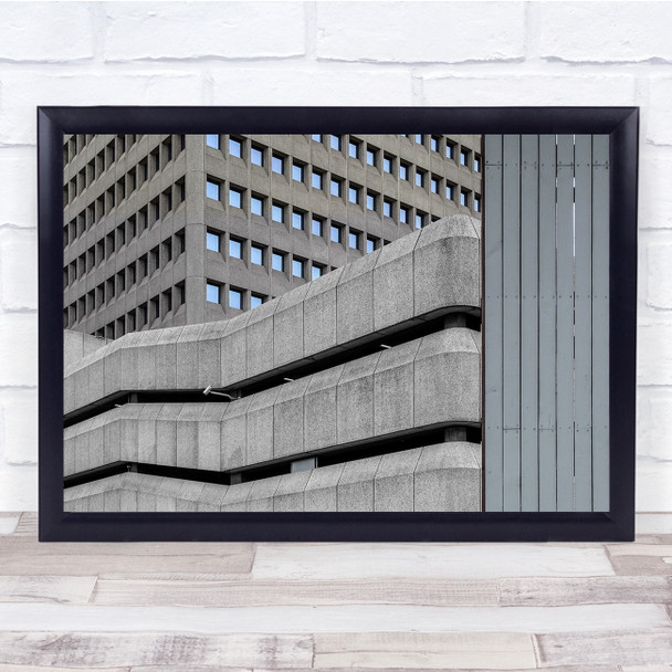 Architecture Windows Buildings Car Park Wall Art Print