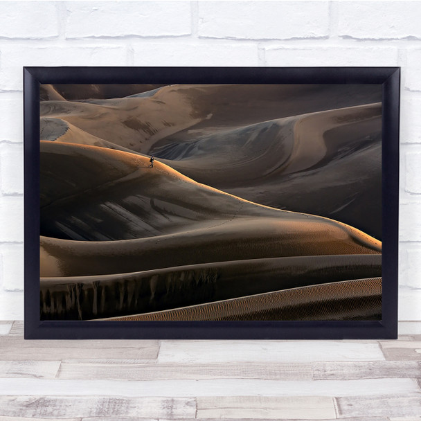 Landscape Iran Desert Tiny Walking Sand Wall Art Print