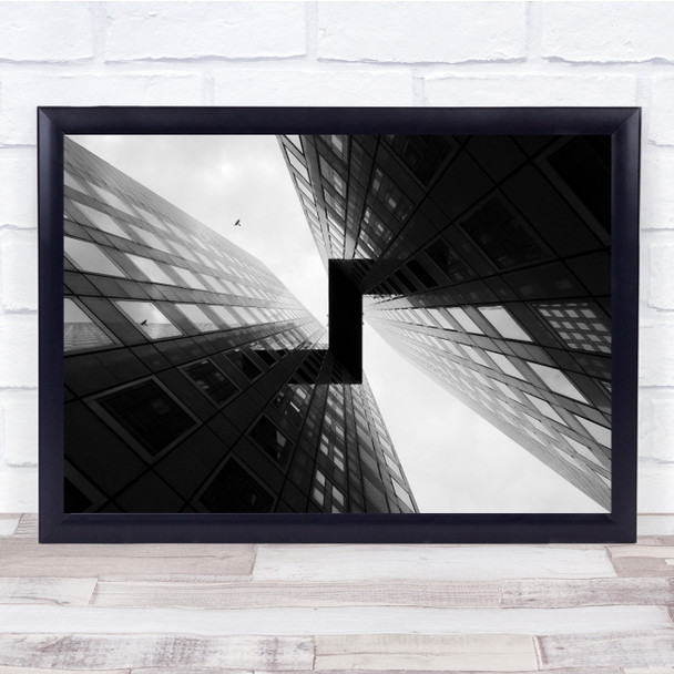 Architecture Bird Paris zig zag France Wall Art Print