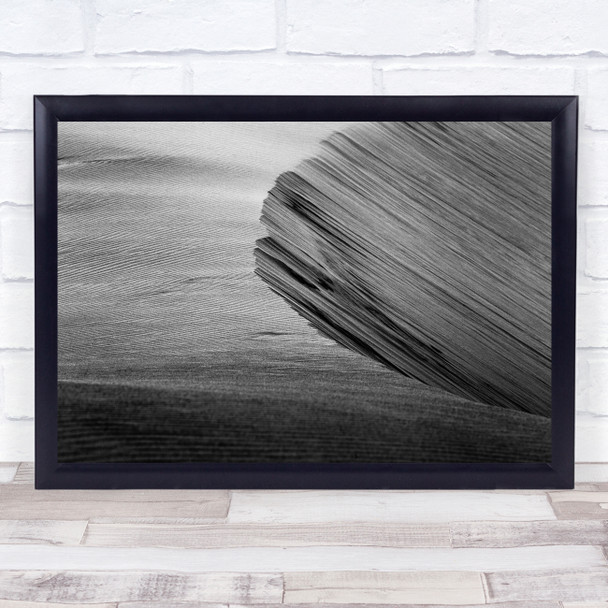 Black & White Sand Windripple Japan Desert Dune Dunes Slope Landscape Asia Print