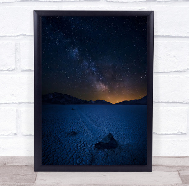 Landscape Stars Milky Way Starry Night Timelapse Death Valley Wall Art Print