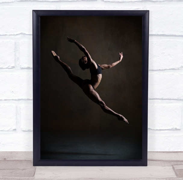 Light Shadow Jump Leap Flight Fly Flying Dance Dancer Dancing Wall Art Print