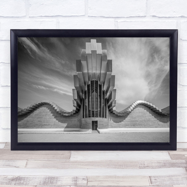 Rioja Laguardia Ysios Winery Calatrava La Guardia Spain Black & White Print