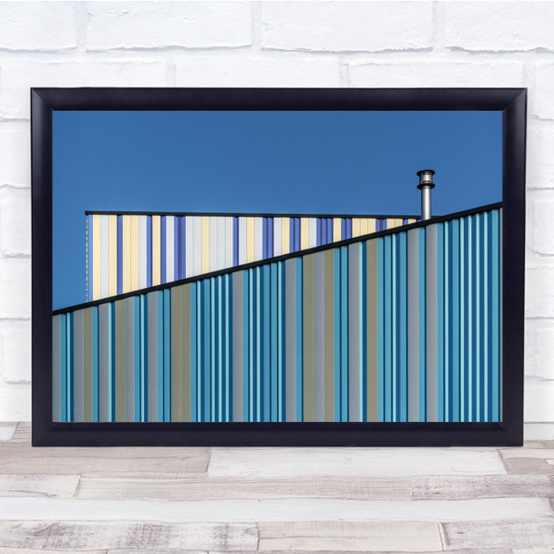 Abstract Architecture Building Minimal Minimalistic Panorama Wall Art Print