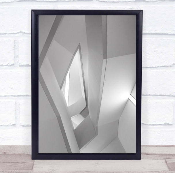 Architecture Geometry Shapes High Key High-Key Modern Future Wall Art Print