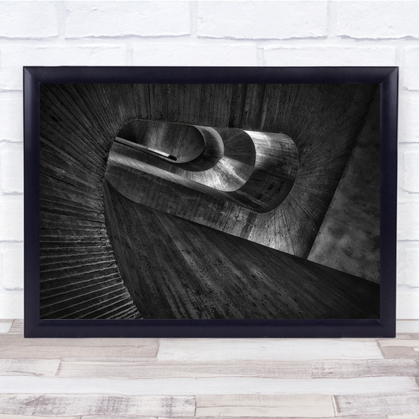 Architecture Surreal Shadow Stairs Abstract Duisburg Germany Wall Art Print